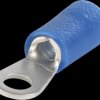 3623A Ring-Notched Shoes, for M3, blue, 16-14 AWG