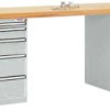System banków komercyjnych COMBI, 2 obudowy model 1 z solidną płytą podstawy, szer. X gł. X wys. = 2000 x 700 x 840 mm M