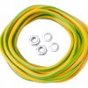 KOMPLET ZESTAW UZIEMIENIA KABEL PRZEWÓD LINKA UZIEMIAJĄCA LGY 4 mm2 2,5m (EK-30)