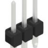 Pin header, 3 pole, pitch 2.54 mm, straight, black, 10059802