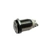 Przełącznik przycisk bistabilny 230V 2A 2-poz 1-tor 1xNO wypukły PW16W/B 16mm