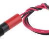 Lampka kontrolna do montażu panelowego 110V ac, czerwona 8mm LED Wyprowadzenia RS PRO