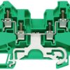 Protective conductor terminal, screw connection, 0.5-4.0 mm², 4 pole, 8 A, 8 kV, yellow/green, 1905130000
