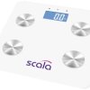Scala SC 4280 Waga z analizą składu ciała cyfrowy Zakres pomiaru maks.=180 kg biały