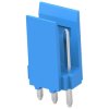 Pin header, 3 pole, pitch 2.54 mm, straight, blue, 281695-3