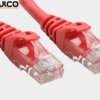 Patch cord UTP kat.5e CCA 0,5m czerwony 5P31
