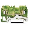 WAGO 280-907 5mm 2-cond. Ground Trm. Block Green-yellow