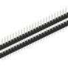 Pin header, 30 pole, pitch 2.54 mm, straight, black, SL509730Z