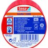 Taśma izolacyjna Czerwony szerokość: 50mm grubość: 150mm długość: 25m Miękki PVC 7000V Tesa