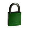 Kłódka LOTO z aluminiową szeklą 25 mm, zielona (6 szt.), 814069