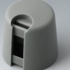 Rotary knob, 6 mm, plastic, gray, Ø 16 mm, H 16 mm, A1016648