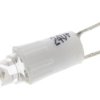 Lampka kontrolna Biały 24V ac/dc Dwa styki LED średnica 4.25mm długość 17mm
