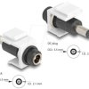 84174 Keystone DC 5.5 x 2.1 mm socket > 5.5 x 2.1 mm plug white