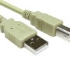 Kabel USB Złącze A USB A Złącze B USB B dł. 1m Przewód USB USB 2.0 kolor: Szary