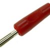 Wtyk bananowy; 4mm; BS425-R; czerwony; 44mm; przykręcany; RoHS