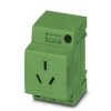 Gniazdo sieciowe Gniazdo Szyna DIN 10A