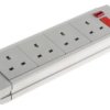Przedłużacz 4 Gniazda 230 V Ac Typ G - Brytyjski 2M 2494564