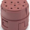 Contact insert, 12 pole, crimp connection, straight, 44420120