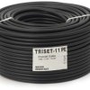 Przewód koncentryczny żelowany 75ohm TRISET-11 PE 1,63/7,2/10,2 Cu Triset 100m