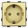 Moduł - gniazdo elektryczne Schuko - złoty - Tawoia Glass