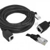 UTP/8c przedłużacz CAT 5E czarny, 5m.