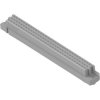 Female connector, type C, 96 pole, a-b-c, pitch 2.54 mm, solder pin, straight, gold-plated, 5536418-5