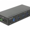 DeLOCK 63309 Koncentrator interfejsu USB 3.2 Gen 1 (3.1 Gen 1) Type-B 5000 Mbit/s Czarny