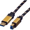 Roline Kabel USB USB 3.2 Gen1 Złącze męskie USB-A, Złącze męskie USB-B 0.80 m wielobarwny ekranowanie 11.02.8900