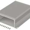 Aluminum enclosure kit, (L x W x H) 105 x 160 x 48 mm, natural, IP40, 97418160.HMT1