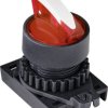 TRU COMPONENTS TC-9860196 S2SRN-L5KR Przełącznik ścienny blokada czerwony 2 x 45 ° 1 szt.