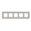 DECO Ramka uniwersalna pięciokrotna - beton (ramka: jasnoszara spód: biały) jasny szary 27-0-DRB-5