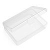 Prostokątne Pudełeczko 12,5x8,5x2,5cm Organizer Transparenty Zamykany