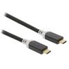 Przyłącze USB C 3.1 wtyk - USB C 3.1 wtyk 1,0m czarne GEN 2(10Gbps) KNC64750E10