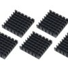Opencircuit Aluminum heatsink 25x25x5mm - self-adhesive - 5 pieces