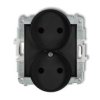 Icon Mechanizm Gniazda Podwójnego Do Ramki Bez Uziemienia 2X2p (Przesłony...