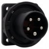 Wtyk siłowy tablicowy odbiornikowy 63A 5p 380V-415V /FE/ IP67 czarny