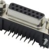 Złącze D-Sub 15-pinowe Żeński Proste Montaż lutowniczy raster 2.77mm