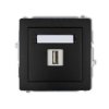 Deco Mechanizm Gnizado Usb Pojedyncze, 5V, 1A Do Ramki Czarne 12Dgusb-1