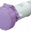 Złącze przemysłowe - zasilające 16A Gniazdo 20 → 25 V. 2P Żeński Scame Fioletowy Montaż na kablu, IP67