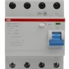 RCCB, Typ A, 4-biegunowy, 40A, 30mA, ABB AP-R, F200 230/400V ac