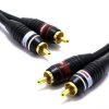 KABEL 2x RCA 2RCA 1m AUDIO CHINCH VITALCO PREMIUM RKD400