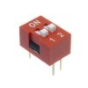 PRZEŁĄCZNIK DIP SWITCH 2POZ RED RoHS
