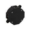 Puszka n/t 075-55 czarna IP44 79x79x37 4-wlotowa 4 wkręty VP-75 ViPlast