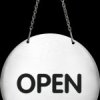 495565 Reversible Open/Closed PICTO Sign