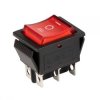 Przełącznik kołyskowy on-off-on czerwony