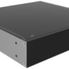 Aluminum enclosure, (L x W x H) 44 x 211 x 203 mm, black (RAL 9005), IP32, RM1U0808SBK