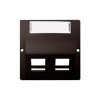 Simon Basic Pokrywa gniazd teleinformatycznych na Keystone skośna czekoladowy BMGKS2P/47