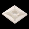 Mounting base, PA, natural, self-adhesive, (L x W x H) 28.6 x 28.6 x 5.3 mm, BYB-5-12H0174