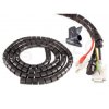 Elastyczny organizer biurkowy typu CABLEZIP maskownica, owijka do kabli i przewodów 2,6m 20mm czarny