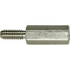 Hexagon spacer bolt, external/internal thread, M3/M3, 16 mm, brass, nickel-plated - lead-free, 21160312/6-BF